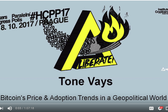 Tone Vays at #HCPP17