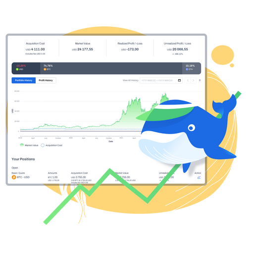 WhaleBooks.com is a comprehensive tool for accounting and tax calculations in the crypto-world. WhaleBooks is designed to keep all of your trades and crypto assets in one place – it allows you to automate all aspects of cryptocurrency tax compliance and crypto accounting processes. It gives traders,
